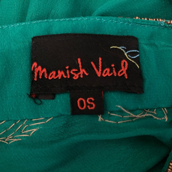 BNWOT MANISH VAID Madrid Emerald Green Halter Neck Dress, one size - Picture 6 of 10